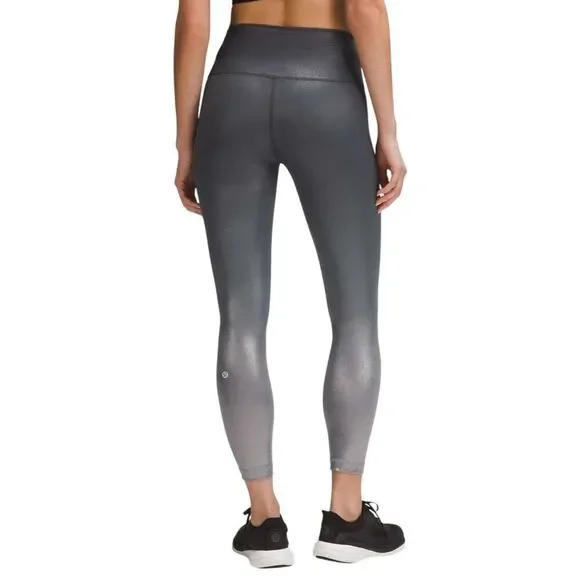 Lululemon Wunder Train High-Rise Tight 25" *Foil Gradient Foil Engineer Grey - Picture 3 of 11